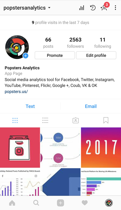 enabling statistic for your instagram profile - activate my followers on instagram